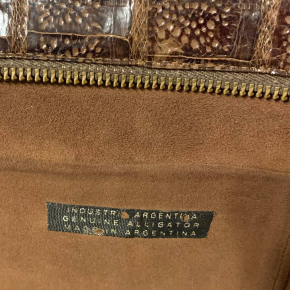 Industry Argentina Vintage Genuine Alligator Leather Clutch - Picture 4 of 12